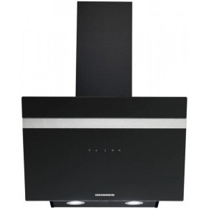 Hota Heinner decorativa HDCH-6060RGBK, Putere de absorbtie 566 m3/h, 1 motor, Control touch, Iluminare LED, 60 cm, Sticla neagra