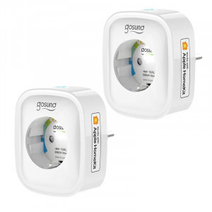 Gosund Pachet 2 prize smart SP1-H, Wi-Fi, Monitorizare energie, Control vocal, 3680 W, 16 A