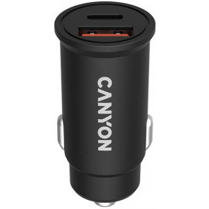 Canyon CNS-CCA20B03, 1x USB, 1x USB-C, 30W, Black