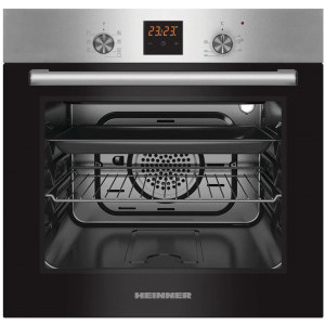 Cuptor incorporabil Heinner HBO-S567LDTGC-IX, Electric, 56 L, Mutifunctional, 7 functii, Grill, Display, Clasa A, Inox