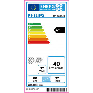 Philips Smart TV 32PHS6605/12 Seria PHS6605/12 80cm negru HD Ready