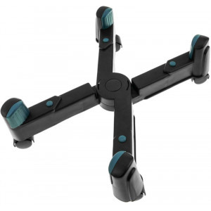 Procart Suport mobil pentru unitate PC, ajustabil 8-25 cm, 4 roti pivotante, Negru