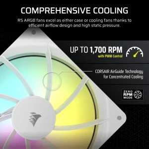 Corsair RS Series RS140 ARGB 140mm Two Pack White