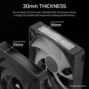 Corsair iCUE LINK RX140 Max RGB Expansion Kit 140mm Black