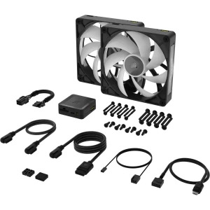 Corsair iCUE LINK RX140 Max RGB Starter Kit 140mm Two Fan Pack Black