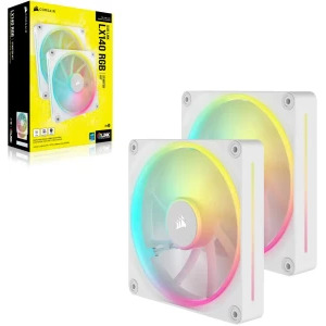 Corsair iCUE LX140 RGB Fan Starter Kit 140mm White