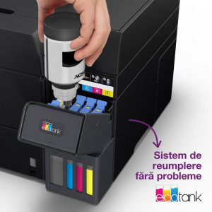 Epson EcoTank L6390, InkJet CISS, Color, Format A4, Duplex, Retea, Wi-Fi, Fax