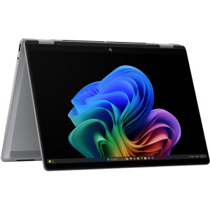 HP 14'' OmniBook X Flip 2-in-1 14-fk0022nn, 2880 x 1800 OLED 48-120Hz Touch, Procesor AMD Ryzen™ AI 5 340 (16M Cache, up to 4.8 GHz), 16GB LPDDR5X, 1TB SSD, AMD Radeon 840M, Win 11 Home, Meteor Silver
