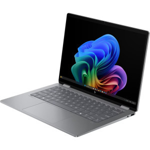 HP 14'' OmniBook X Flip 2-in-1 14-fk0024nn, 1920 x 1200 IPS Touch, Procesor AMD Ryzen™ AI 5 340 (16M Cache, up to 4.8 GHz), 16GB LPDDR5X, 1TB SSD, AMD Radeon 840M, Win 11 Home, Meteor Silver
