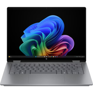 HP 14'' OmniBook X Flip 2-in-1 14-fk0024nn, 1920 x 1200 IPS Touch, Procesor AMD Ryzen™ AI 5 340 (16M Cache, up to 4.8 GHz), 16GB LPDDR5X, 1TB SSD, AMD Radeon 840M, Win 11 Home, Meteor Silver