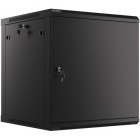 Lanberg WF01-6612-00B 12U, Wall mount, 600 mm, Metal door, Negru