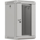 Lanberg WF11-3309-10S 9U, Wall mount, 300 mm, Glass door, Gri