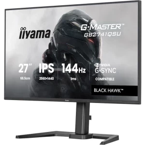 IIyama Gaming Black Hawk G-MASTER GB2741QSU-B1 27 inch QHD IPS 1 ms 144 Hz G-Sync Compatible