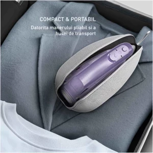 Tefal Fier de calcat pentru voiaj First Class DB1612E0, 1000W, 10g/min, Alb/Violet