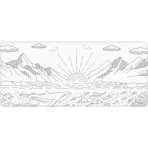 Mouse pad Dark Project Nostra XL, White/Black