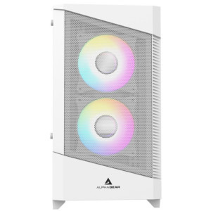 Gaming ZMEU Ultra Alb, Intel i5-12400F 2.5GHz, 32GB DDR5, 1TB SSD, RTX 5050 8GB GDDR6, Iluminare RGB