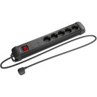 Priza/prelungitor Lanberg SP1-05F-0300-BK, 5x Schuko, 3m, Black