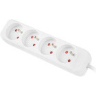 Priza/prelungitor Lanberg PS0-04E-0150-W, 4x Type E, 1.5m, White