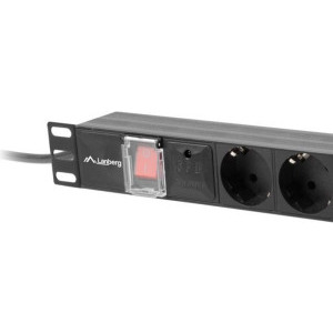 Lanberg PDU PDU-07F-0200-IEC-BK 7x SCHUKO, 2m, Black