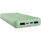 Baterie externa Trust Primo Eco, 20000 mAh, 2x USB, 1x USB-C, Green