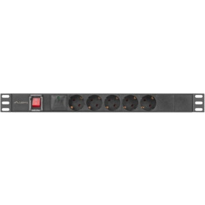Lanberg PDU-05F-0200-BK, 5x SCHUKO, 2m, Black