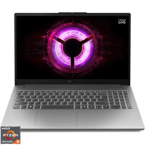 Laptop Lenovo Gaming 15.6 LOQ 15ARP10E, FHD IPS 144Hz, Procesor AMD Ryzen™ 5 7535HS (16M Cache, up to 4.55 GHz), 16GB DDR5, 1TB SSD, GeForce RTX 3050 6GB, No OS, Luna Grey