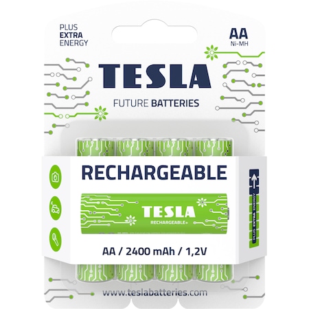 Baterie Tesla Rechargeable+, AA, 2450mAh, 4 buc