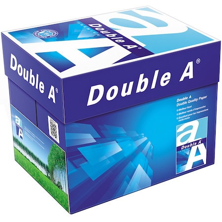 Hartie Double A Double A, 80g/mp, A4, 5 topuri/cutie, 500coli/top