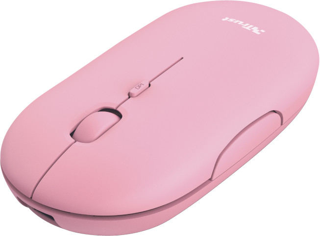 Mouse Trust Puck Wireless & Bluetooth Pink