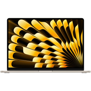 Laptop Apple 15.3 MacBook Air 15 with Liquid Retina, Apple M4 chip (10-core CPU), 16GB, 512GB SSD, Apple M4 10-core GPU, macOS, Starlight, INT keyboard, 2025