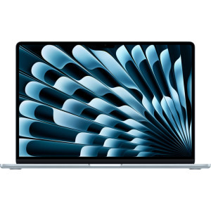 Laptop Apple 15.3 MacBook Air 15 with Liquid Retina, Apple M4 chip (10-core CPU), 16GB, 512GB SSD, Apple M4 10-core GPU, macOS, Sky Blue, INT keyboard, 2025