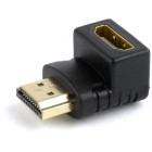 Adaptor Gembird 1x HDMI Male - 1x HDMI Female, Conector 90 grade, Negru