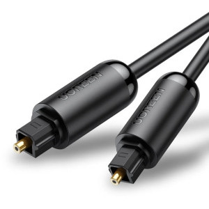 Cablu audio Ugreen AV122 Optic 1x Toslink Male - 1x Toslink Male, 1 m, Negru