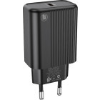 Incarcator retea Lamtech LAM112716, 1x USB-C, Power Delivery 20W, Black