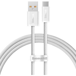 Cablu de date / adaptor Baseus Dynamic, USB Male la USB-C Male, 100 W, 1 m, White