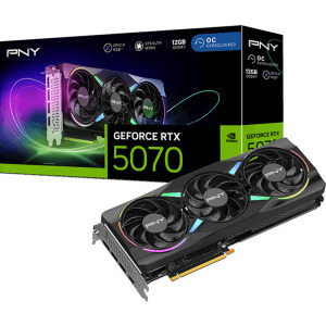 PNY GeForce RTX 5070 ARGB EPIC-X OC Triple Fan 12GB GDDR7 192-bit DLSS 4.0