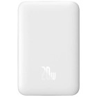 Baterie externa Baseus Magnetic Mini Wireless, 10000 mAh, 1x USB-C, 20 W, MagSafe, White