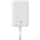 Baterie externa Baseus Magnetic Mini Wireless, 10000 mAh, 2x USB-C, 30 W, MagSafe, Cablu USB-C integrat, White