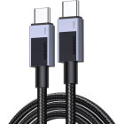 Cablu de date / adaptor Ugreen L512, USB-C Male la USB-C Male, 100 W, 1 m, Black