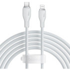 Cablu de date / adaptor Baseus Pudding, USB-C Male la Lightning Male, 20 W, 2 m, White