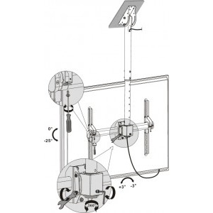 SBOX CPLB-9441, 32 - 55 inch, negru