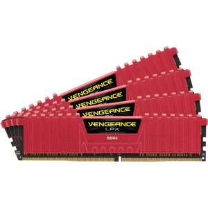Corsair Vengeance LPX Red 16GB DDR4 2800MHz CL16 Quad Channel Kit