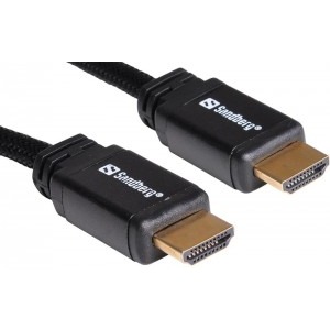 Sandberg HDMI Male - HDMI Male, v2.0, 2m, Ethernet, negru