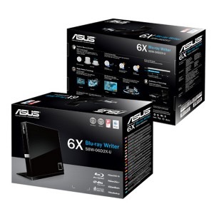 ASUS ASUS SBW-06D2X-U BLU-RAY writer extern 6X, suport M-DISC, compatibil cu Windows si Mac OS, ASUS Webstorage gratuit 12 luni, Nero BackItUp, Negru