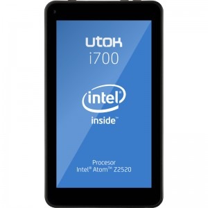 UTOK i700, 7 inch MultiTouch, Intel Atom Z2520 1.2Ghz Dual Core, 1GB RAM, 8GB flash, Wi-Fi, Bluetooth, Android 4.4, negru