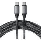 Cablu periferice Satechi USB 2.0 Tip C Male - USB 2.0 Tip C Male, 2m, gri-negru