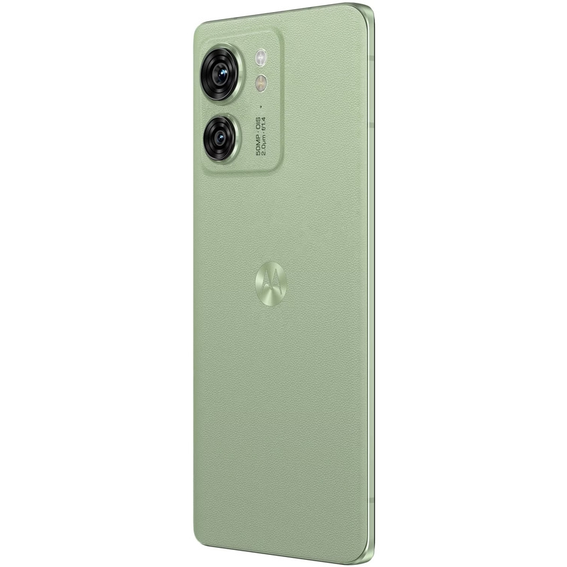 Smartphone Motorola Edge 40, OLED 144Hz, 256GB, 8GB RAM, Dual SIM, 5G, Tri-Camera, Leather Nebula Green