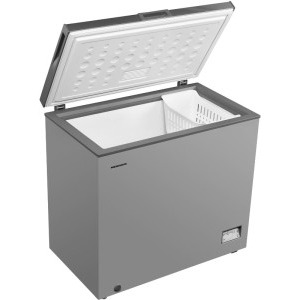 Heinner HCF-205NHSE++, 198 L, Clasa E, Inverter, Control electronic, Argintiu