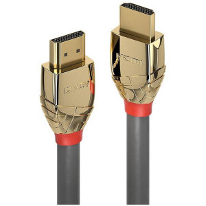 LINDY HDMI Male - HDMI Male, 2m, Auriu-Gri