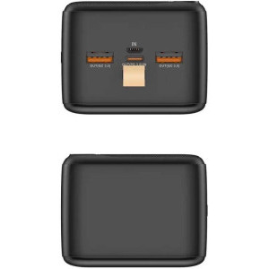 Kruger Matz 2x USB, 1x USB, 40000 mAh, Black